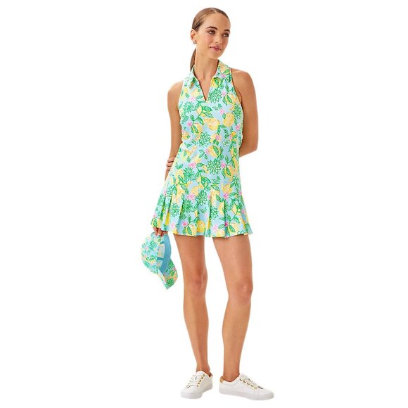 Lilly Pulitzer UPF 50+ Luxletic Dania Pleated Dress Set in Bluette NWT - Size XL - Picture 3 of 14